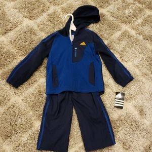 2 piece navy adidas track suit - NEW w TAGS